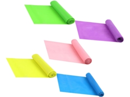 Conjunto De 5 Faixas Elásticas Resistência Para Exercícios, Ioga, Pilates, Alongamento, Treino Em Casa, Faixa