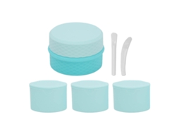 Set De Recipientes De Silicone Para Maquiagem E Cremes Portáteis