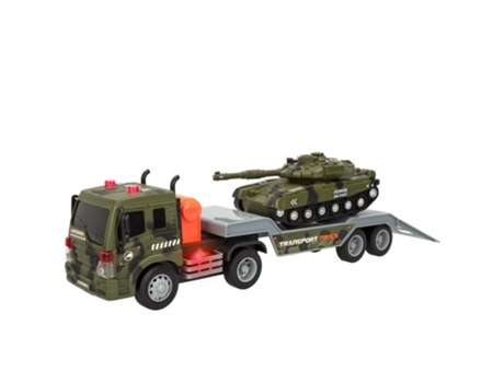 Camião SPEED & GO Transporte Militar C/Som E Luz  (3 anos)