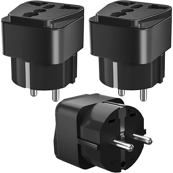 Adaptador De Tomada Universal Para Viagens, Padrão Reino Unido/eua/china Para Europeu