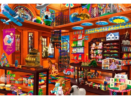 Puzzle Bluebird Loja de Brinquedos Escondidos. 1000 Peças