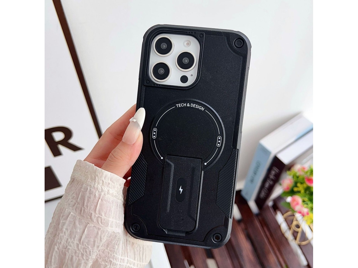Capa Para Iphone 17 Pro Preta magnética E Resistente A Impactos