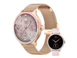 Smartwatch Bestvite Dr03 (1,27" - Chamadas Bluetooth - Monitoramento Fitness - Ouro Rosa)