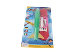 Mali brinquedo de Pipoca Avião 3d Seguro Durável Pe Pvc Fácil de Montar Leve Portátil para Exterior Jardim Viagem