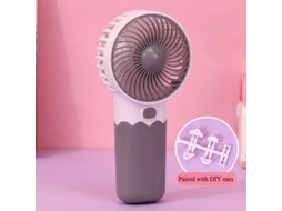 Ventilador Portátil Compacto Alimentado Por Baterias Secas, Com Um Design Leve E Refrescante, Adequado Ideal Para Uso Sem Escritório Ao A...