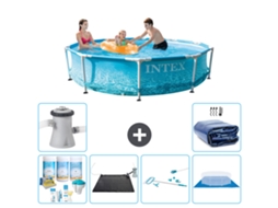 Piscina com Estrutura Redonda 305x76 Cm 7 peças S20358 INTEX