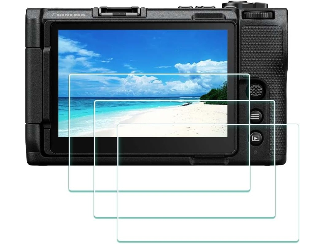 Protetor de Ecrã para Nikon Zr Película Protetora de Vidro Temperado 9h para Câmeras CUICH (3 Pack)