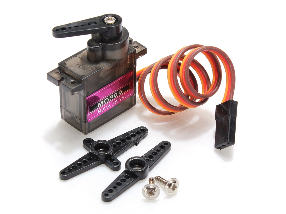 Conjunto de 4 micro servos de plástico MG90S de 13,4g para aeromodelismo, helicópteros, carros e barcos RC da Zohd Volantex MDUG