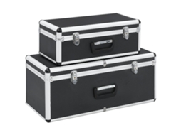Conjunto 1 Storage Case, Storage Cases Vidaxl Preto Alumínio (n/a)