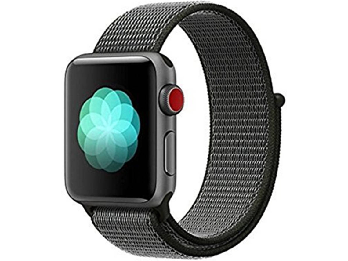 Bracelete Apple Watch 42, 44 mm WJS Nylon Preto