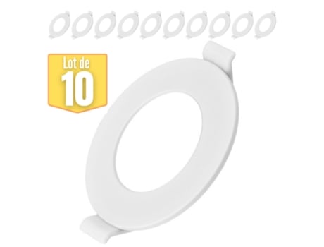 Conjunto de 10 Manchas Led Extra Planas 3W 4000K Ip40 BRAYTON