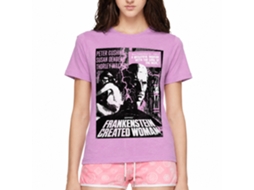 Rockinstone Horror Movies Frankenstein Woman Poster Heather Neon Purple Adult T-shirt Size:l