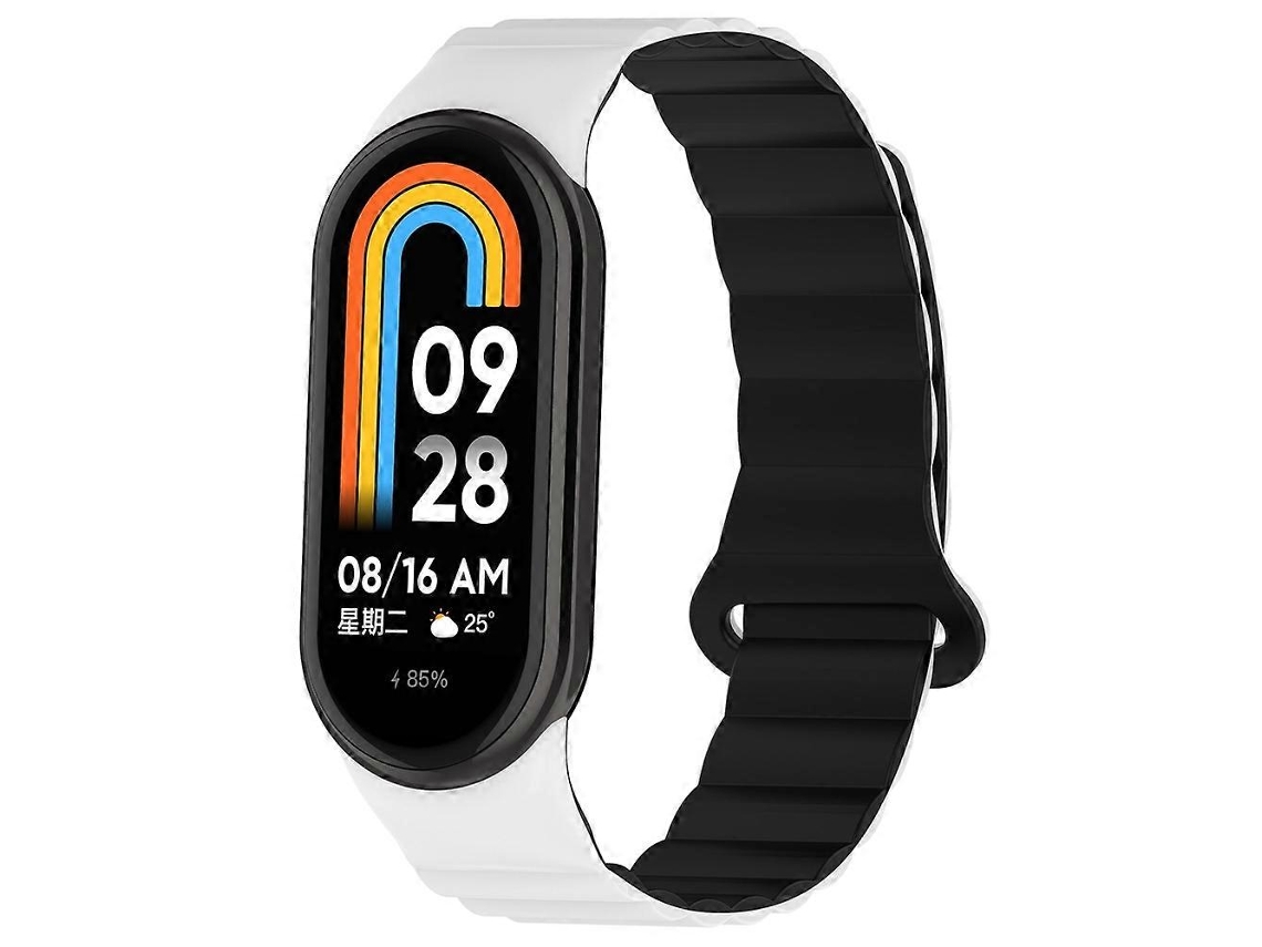Pulseira Magnética De Silicone Bicolor Para Xiaomi Smart Band 9/8