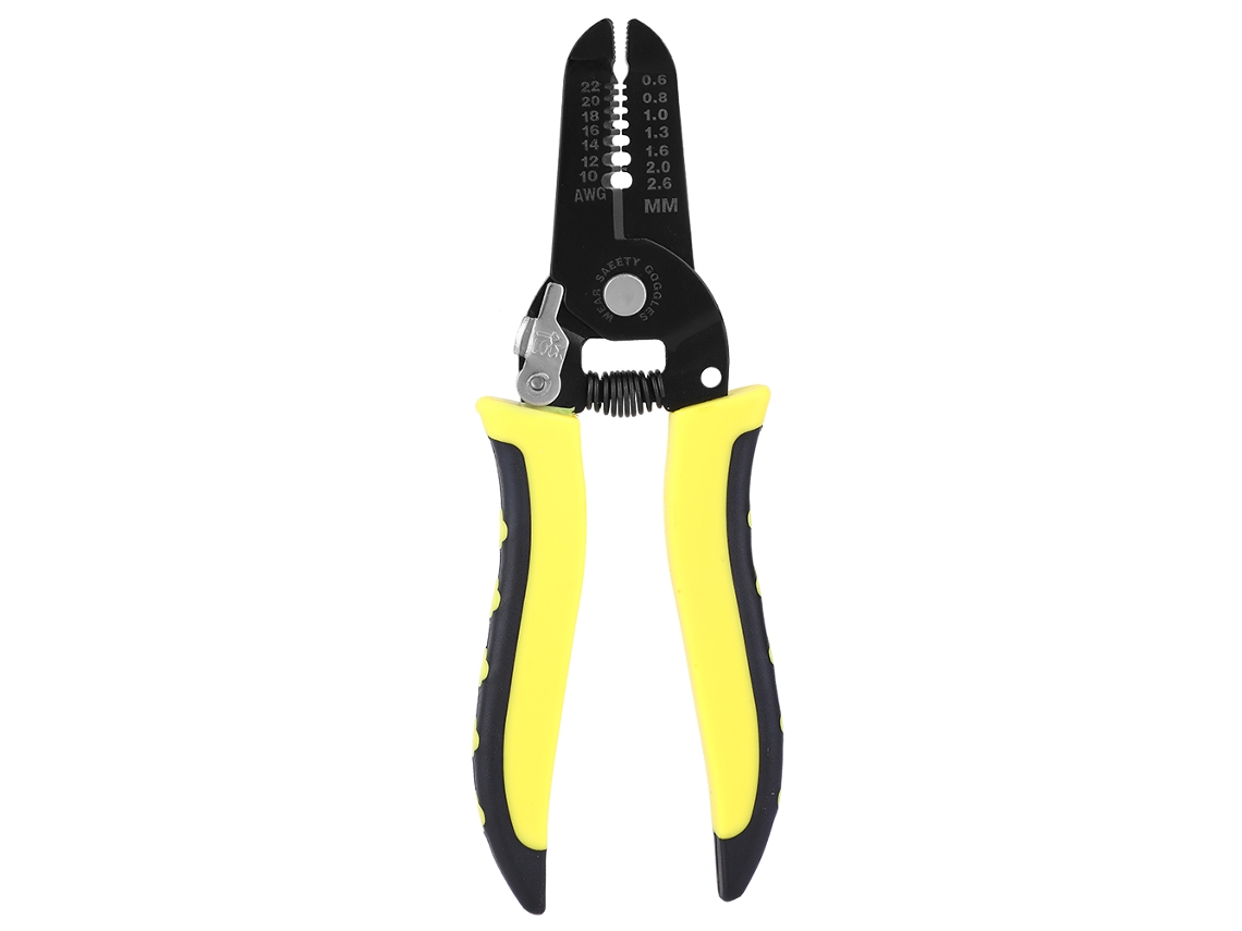 Alicate De Corte 7 Em 1 Para Eletricista Com Punho De Pvc Para Fios 10-22awg/0.6-2.6mm