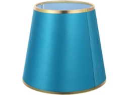 Luminária de Mesa Moderna em Tecido Verde e Dourado, Soquete E27 Cm. SFUSHOS