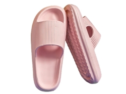 Sandálias De Praia Verão Deslizantes Unisex Plataforma Secagem Rápida Eva Macias Antiderrapantes 42-43 Rosa