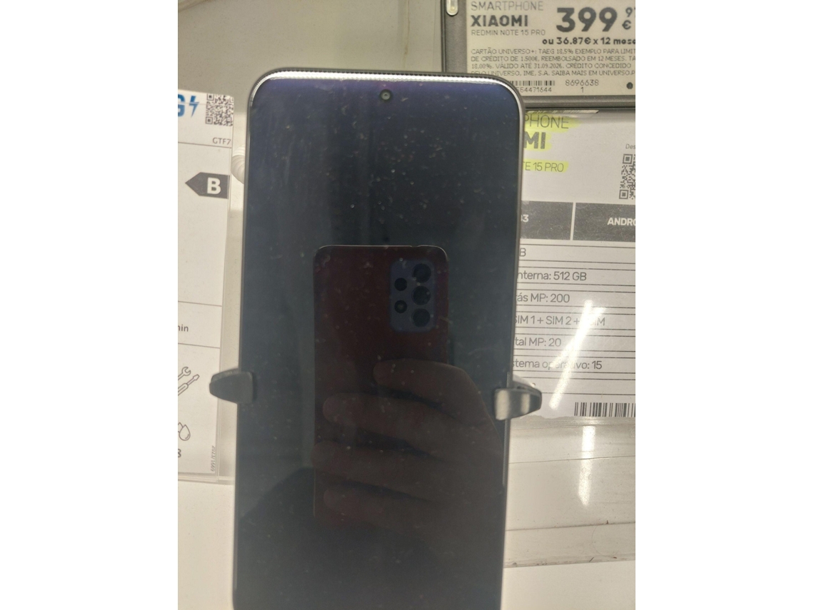 Smartphone XIAOMI Redmi Note 15 PRO 5G (Outlet Caixa Aberta - 6.83'' - 12 GB - 512 GB - Preto)