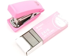 Conjunto de Grampeadores Manuais Mesa com 640 Grampos para Escritório, Escola, Casa Ou Viagens Portátil e Mu