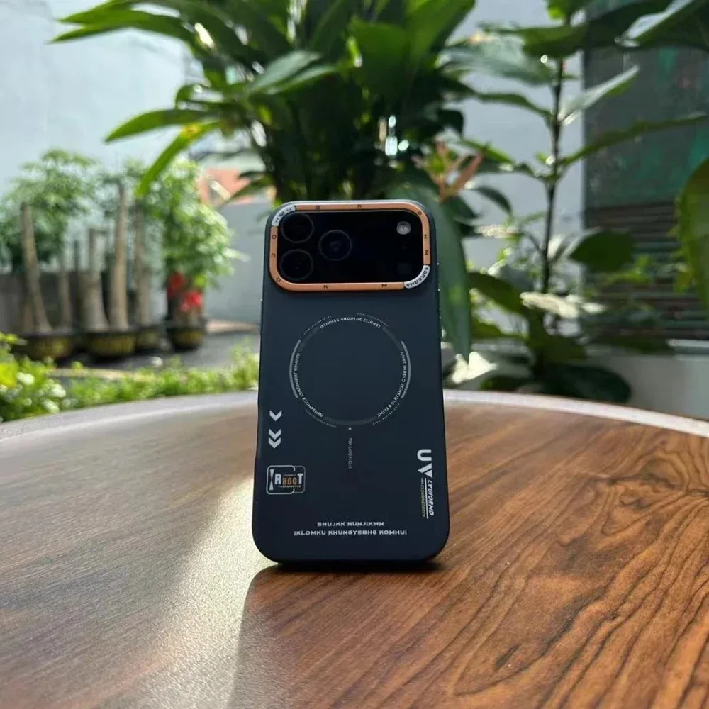 (preto, Iphone 17 Pro Max) Capa Fosca, Compatível Com Magsafe, Moldura Da Câmera E Botões Em Metal