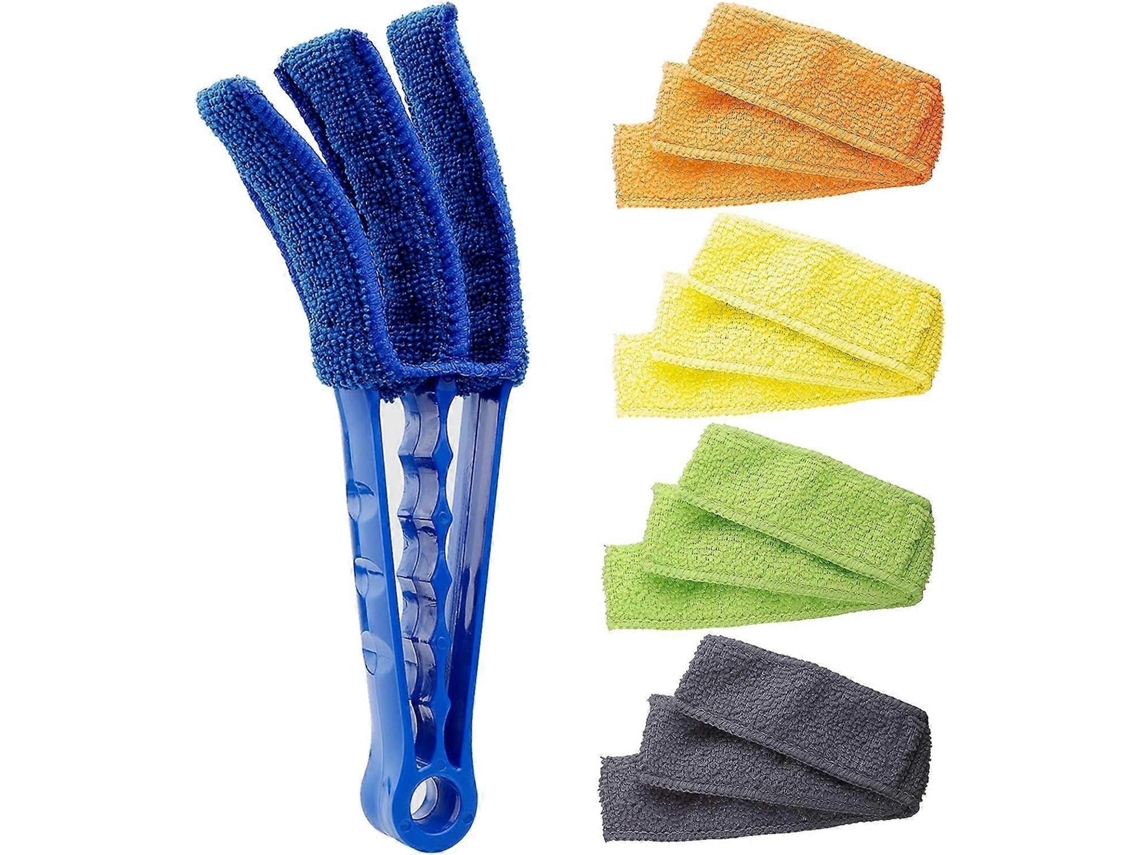 Escova Limpadora De Persianas Com Luvas De Microfibra
