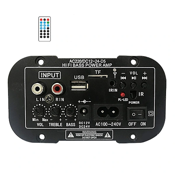 Placa Amplificadora De Subwoofer Usb Tf Player Bluetooth Compatível Com Celulares