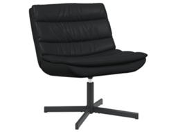 Vidaxl Cadeira Giratória Preto 63 X 75 X 76 Cm Pu Brilhante