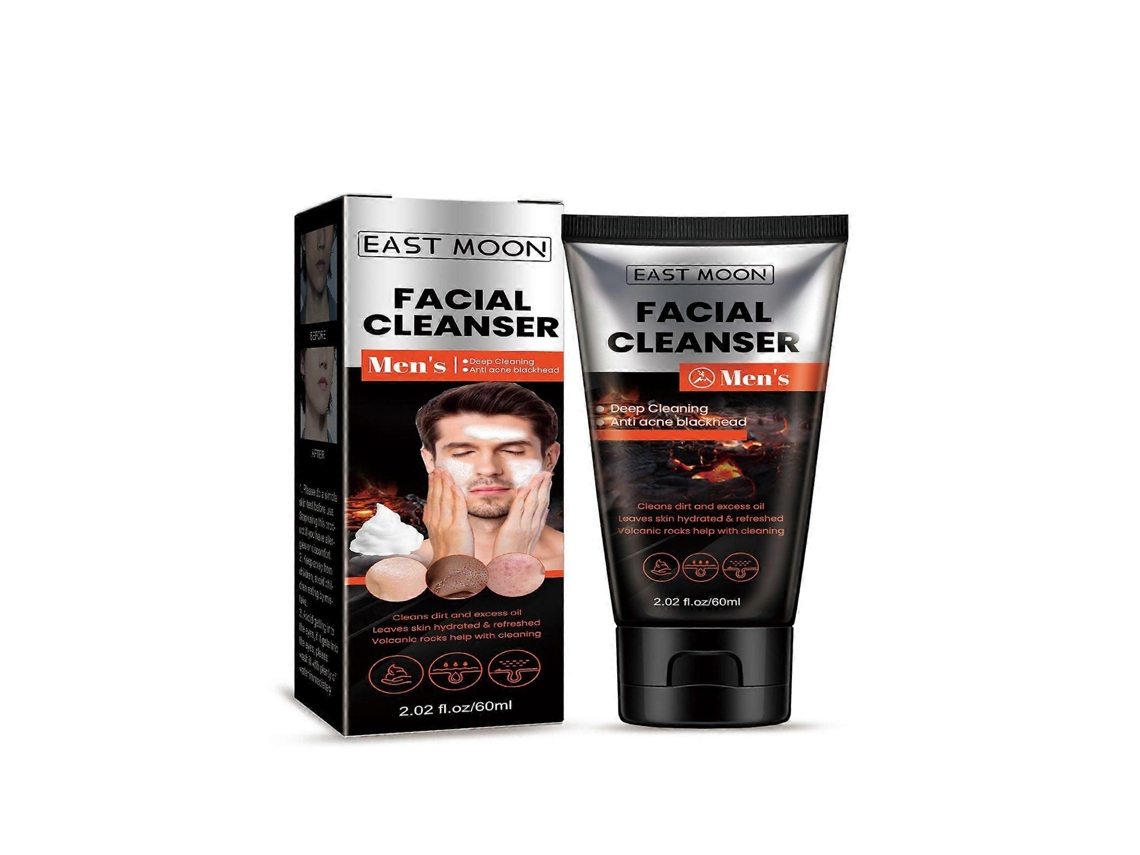 Sabonete Facial Vulcânico Para Homens, Limpeza Profunda Dos Poros, Controle Da Oleosidade E Acne, Cravos.