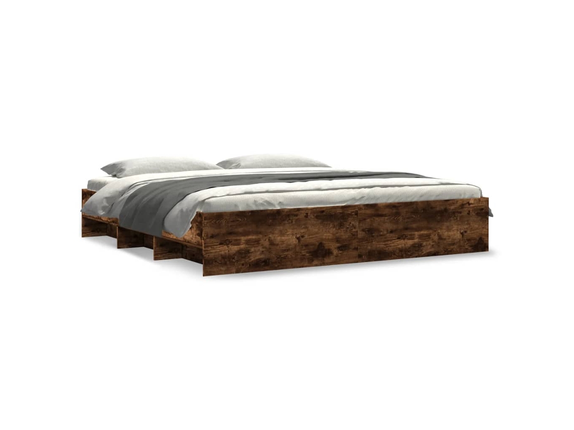 Estrutura de Cama Carvalho Fumado MAISON EXCLUSIVE (200x200 cm)