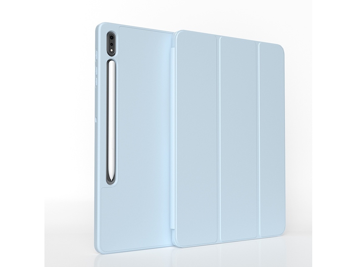 Elysve Capa Protetora Para Samsung Galaxy Tab S9 Ultra 14,6 Polegadas Sucção Magnética Antiqueda, Antiqueda, Cor Azul Claro