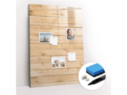 Quadro Magnético Tábuas Claras Para O Quarto Das Crianças Espelharte (70x100 Cm)