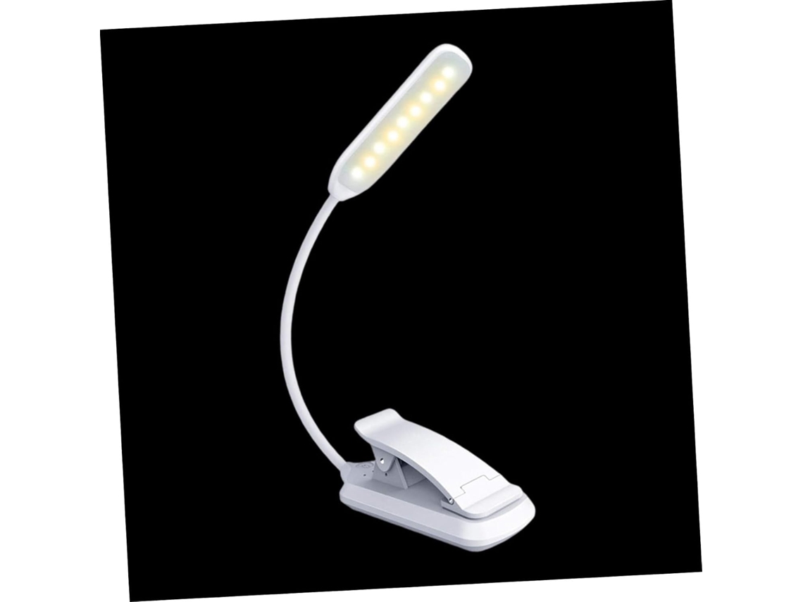 Luminária De Leitura Led Recarregável Via Usb Com Clipe, Proteção