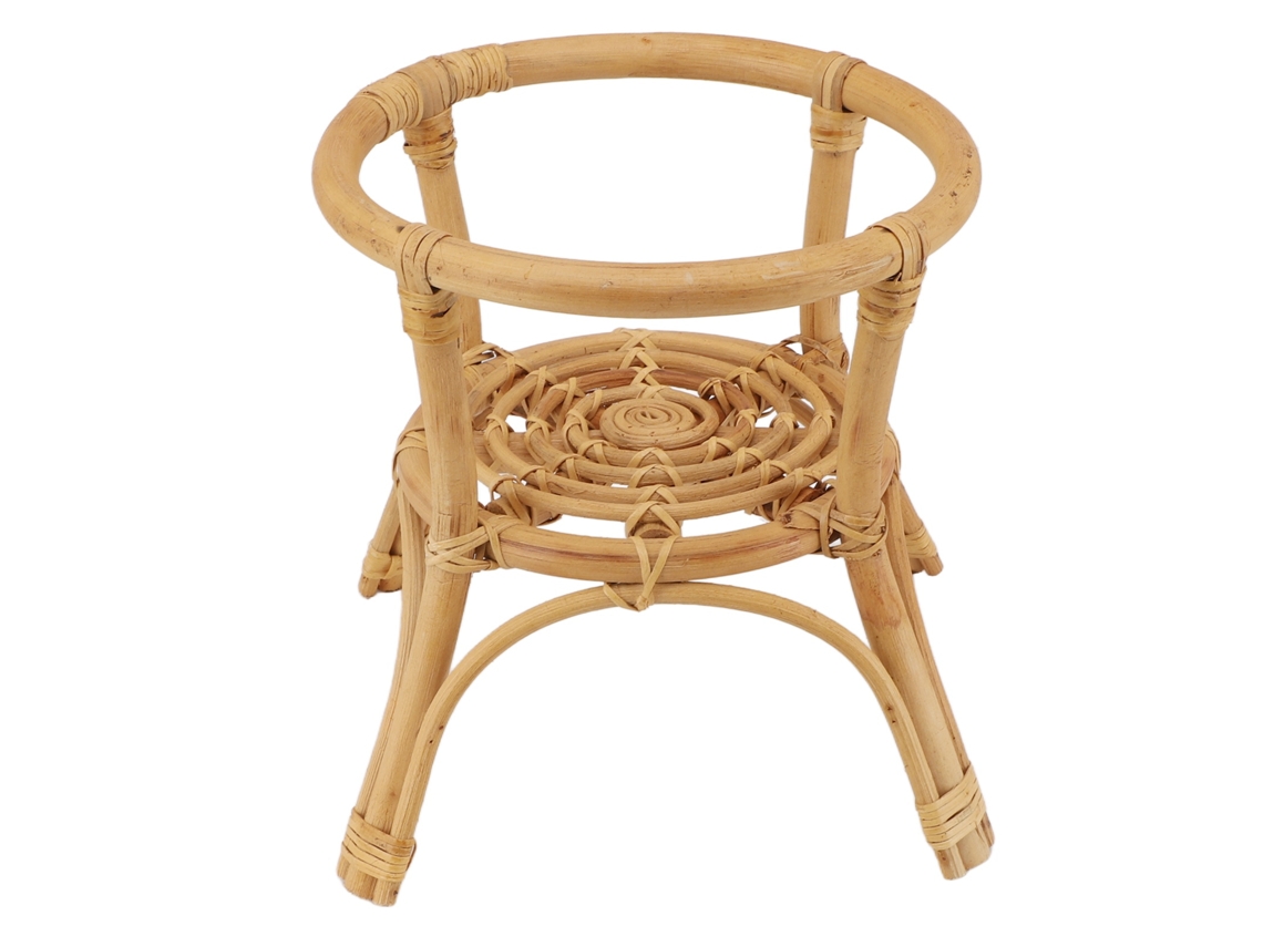 Vasos De Plantas Rattan Minimalista Estável Jardim Indoor Outdoor