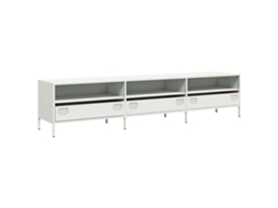 Móvel de Tv 202x39x43,5 Cm Aço Laminado a Frio Branco MAISON EXCLUSIVE