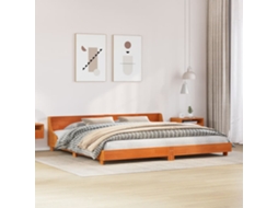 Vidaxl Cama Sem Colchão 200x200 Cm Pinho Maciço Castanho-mel
