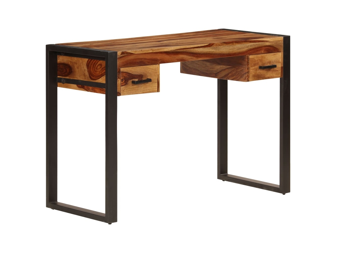 Desk, Desks Vidaxl Marrom Madeira (110 X 50 X 77 Cm)