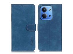Capa De Celular Tkdaddy Khazneh Para Xiaomi Redmi 15c 4g (global) (171 Mm) / Poco C85 4g Com Textura Retrô E Couro Sintético, Azul