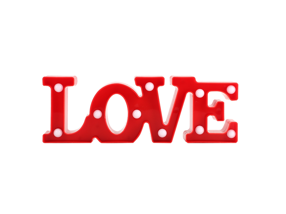 2026 lâmpada Led Noturna Romântica Palavra Love Decorativa para Dia de São Valentim Proposta de Casamento Luz Quente