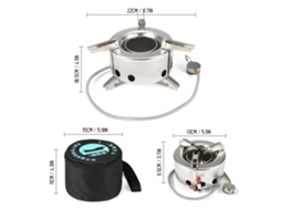 Estufa a Gás Camping 6000w Impermeável Pasta