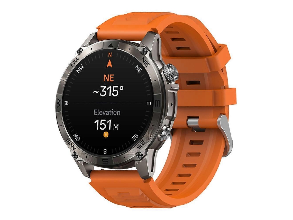 Smartwatch esportivo Zeblaze Stratos 2 Plus para atividades ao ar livre com tela AMOLED de 1,43", GPS, chamadas e Bluetooth, e-bike