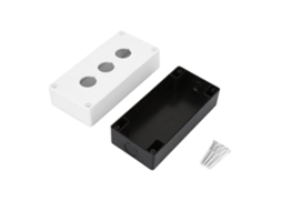 Caixa De Proteção Com Botão De Interruptor De 3 Furos 22mm Impermeável Branco Para Controle