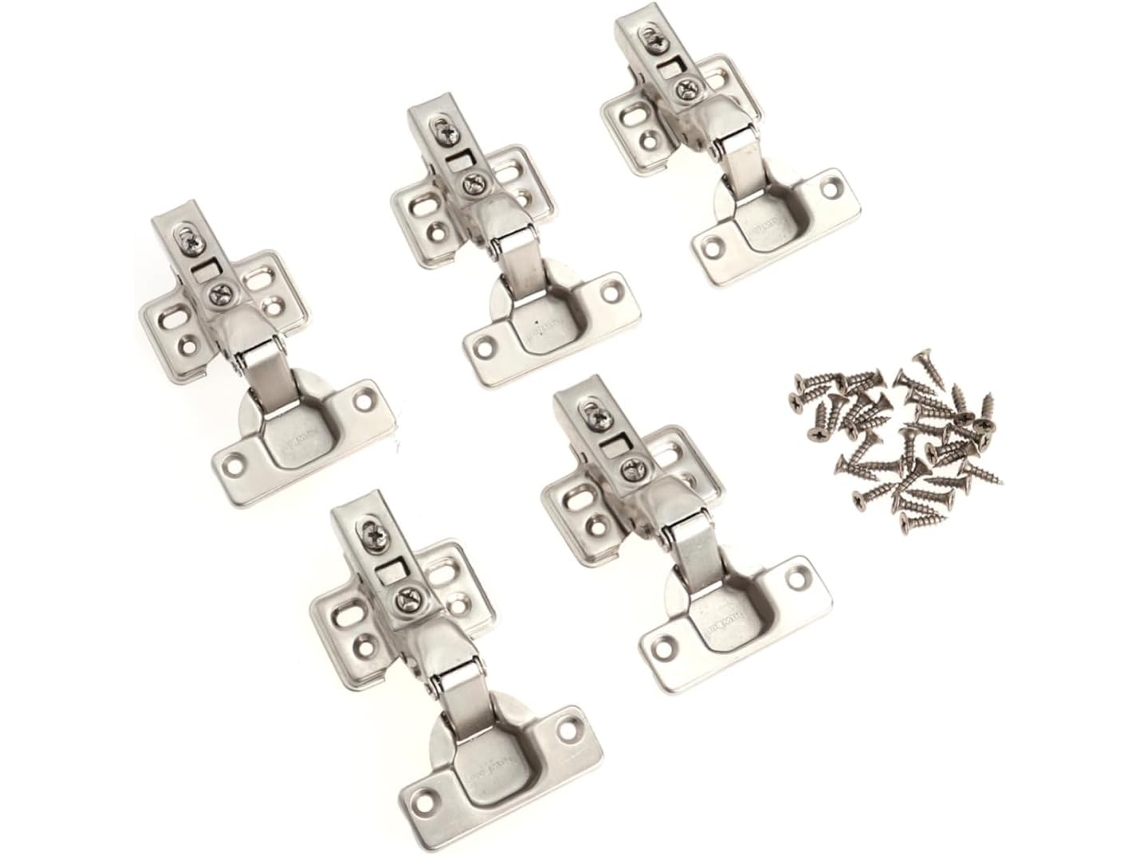 De Aço Para Embutidas, 1,2 Mm, Pacote Com 5 Unidades, Portas Cozinha.