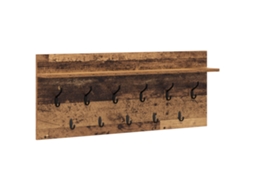 Conjunto 1 Cabideiro Vidaxl Castanho Derivados De Madeira (100 X 40 X 12 Cm)