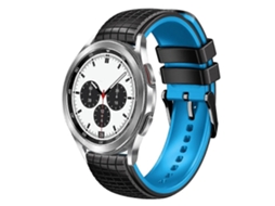 Pulseira De Silicone Bicolor Com Malha De 20 Mm
