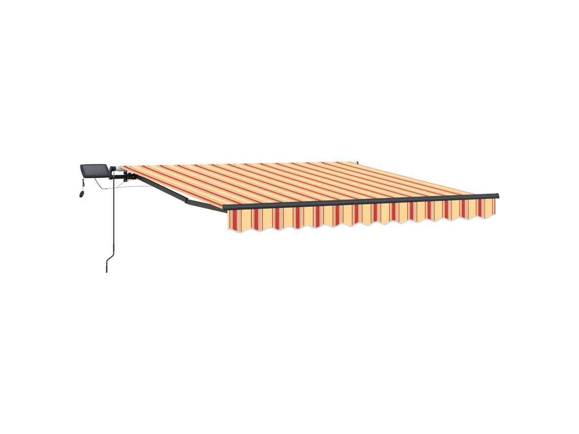 Toldo Retrátil Manual Amarelo e Laranja 350x250cm Tecido MAISON EXCLUSIVE