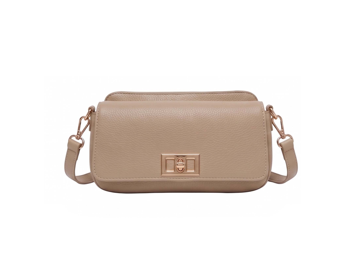 Bolsa a Tiracolo para Mulher Efeito Pele Granulada com Fecho Metálico GALLANTRY
