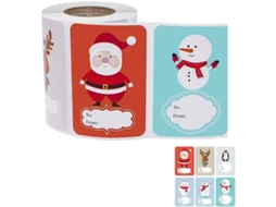250 Adesivos De Natal Com 6 Designs Diferentes, Adesivos Natalinos Bonitos E Fáceis De Usar