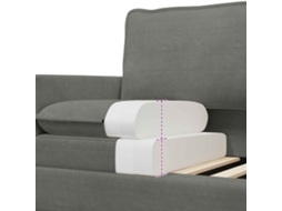Conjunto de Sofás 2 Pcs Cinzento claro Tecido SYFAX
