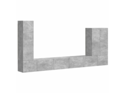 Conjunto de parede com 6 peças Cinzento MAISON EXCLUSIVE