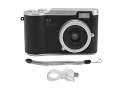Câmera digital portátil CCD 4K 48MP com lente de 2,4 polegadas e tecido.