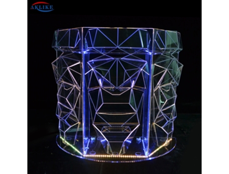 Barra de Acrílico Luz Led Suporte Controlador Pioneiro Iluminação Colorida Mesa de Balcão[120X50X90 Cm]